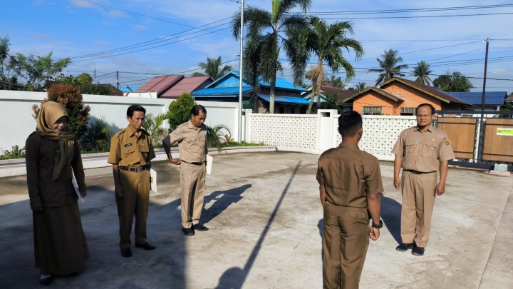 Rutinitas Apel pagi di lingkungan pemerintahan Kelurahan Sindang Sari