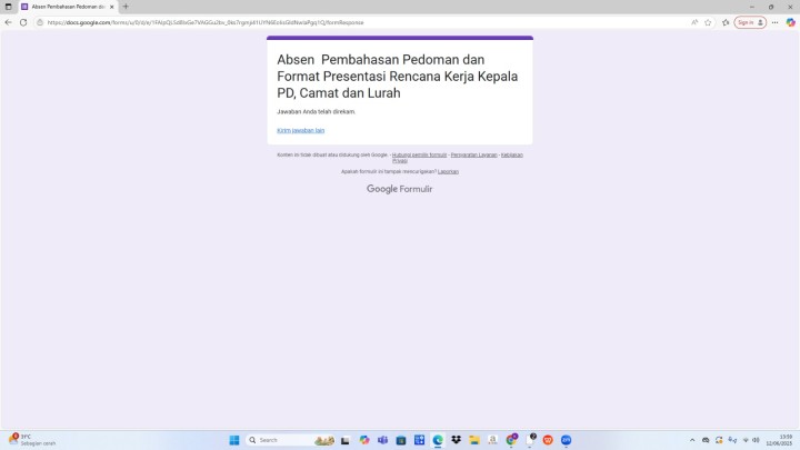 Pembahasan Pedoman dan Format Presentasi Rencana Kerja Kepala Perangkat Daerah, Camat dan Lurah.