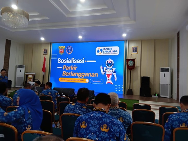 Sosialisasi Parkir Berlangganan di Wilayah Kota Samarinda.