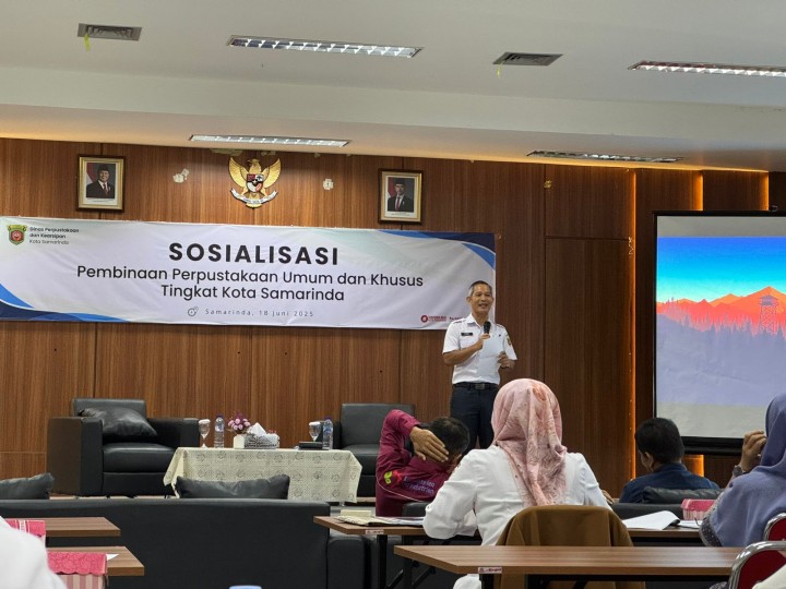 Sosialisasi Pembinaan Perpustakaan Khusus Tingkat Kota Samarinda.