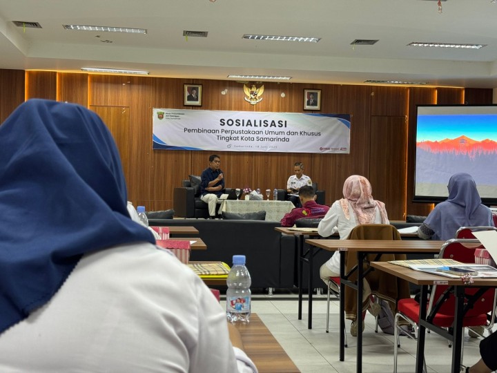 Sosialisasi Pembinaan Perpustakaan Khusus Tingkat Kota Samarinda.