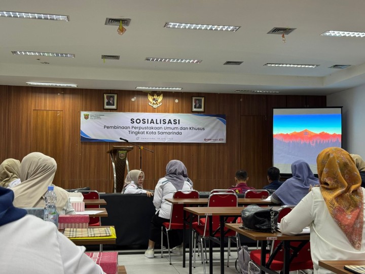 Sosialisasi Pembinaan Perpustakaan Khusus Tingkat Kota Samarinda.