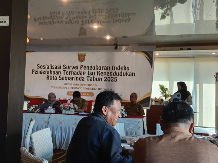 Sosialisasi Survey Pengukuran Indeks Pengetahuan Terhadap Isu Kependudukan Kota Samarinda Tahun 2025.