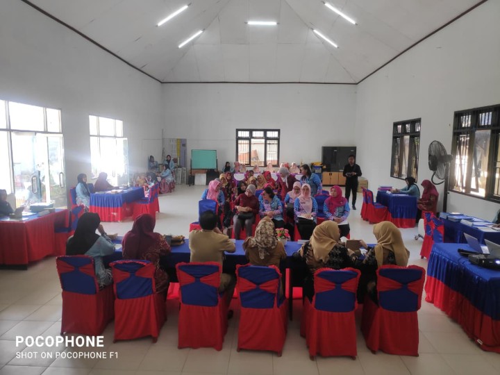 Kegiatan TP-PKK se-kota samarinda. Kecamatan Sambutan dalam Rangka suprvisi, monitoring , evaluasi, dan pelaporan (SMEP)