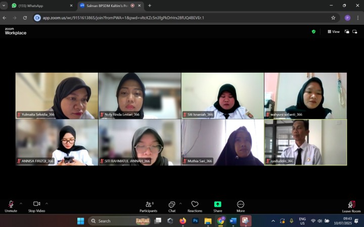 Pelatihan Orientasi PPPK oleh BKPSDM Provinsi Kalimantan Timur.