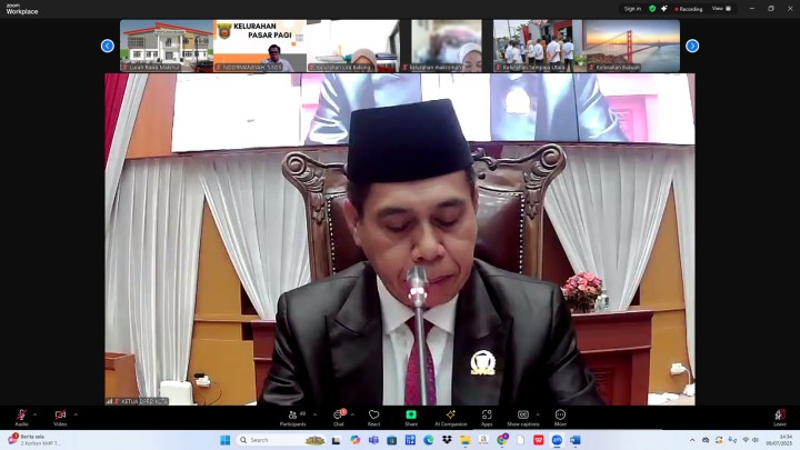 Rapat Sidang Paripurna DPRD kota samarinda Masa Persidangan II Tahun 2025.