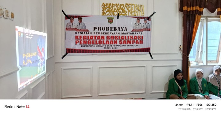 Sosialisasi Pengolahan Sampah. (PROBEBAYA)
