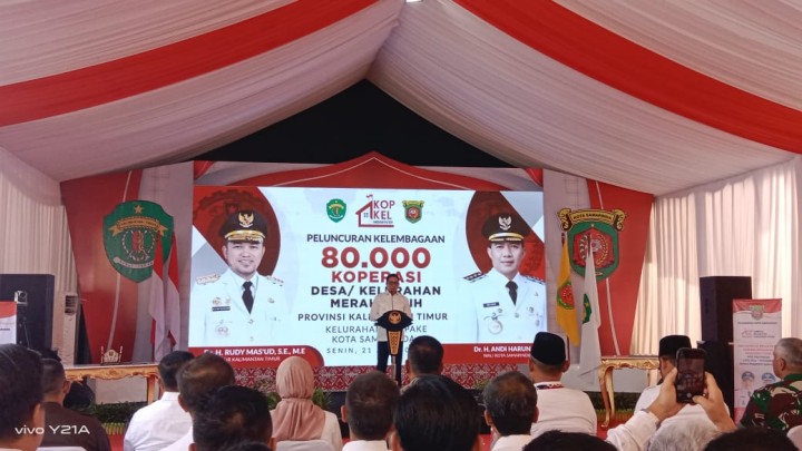 Launching Kelembagaan Koperasi Desa/Kelurahan Merah Putih Provinsi Kalimantan Timur