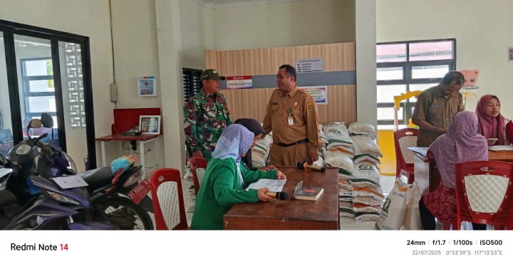 Pendistribusian Bantuan Pangan Dalam Program Pangan Cadangan Bantuan Pangan (CBP) 2025 untuk bulan Juni-Juli 2025.