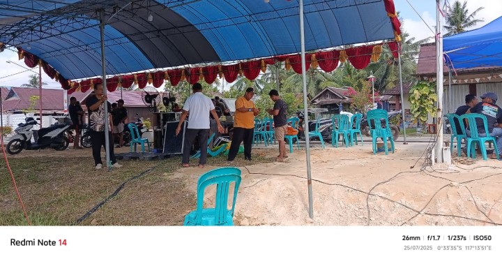 Monitoring persiapan penyambutan pak Wawalikota dan para tamu undangan dalam rangka hari jadi sindang sari yang ke 43.