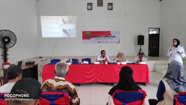 Pelaksanaan Sosialisasi Produk Hukum, Pembentukan Kelurahan Sadar Hukum dan Posbankum.
