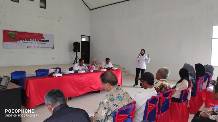 Pelaksanaan Sosialisasi Produk Hukum, Pembentukan Kelurahan Sadar Hukum dan Posbankum.