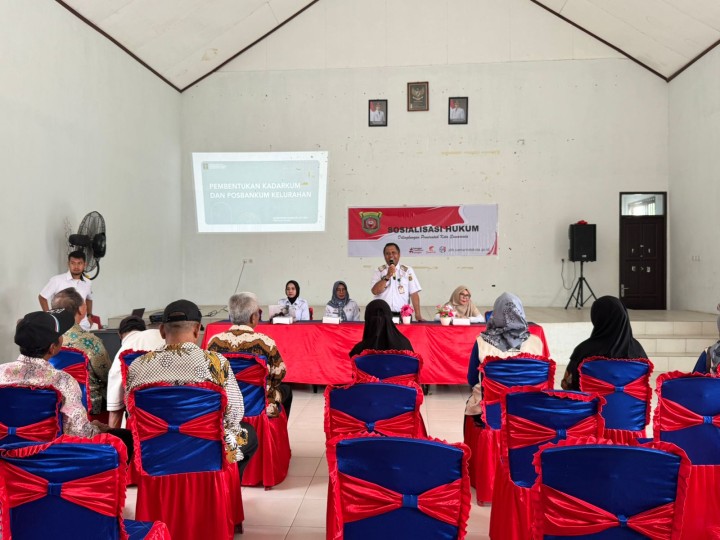 Pelaksanaan Sosialisasi Produk Hukum, Pembentukan Kelurahan Sadar Hukum dan Posbankum.