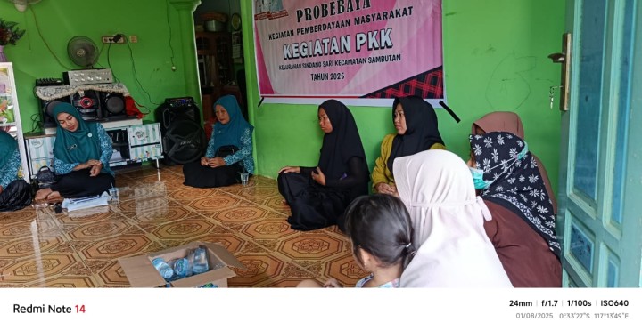 Kegiatan PKK RT.10 Sindang Sari di Bidang Pemberdayaan (PROBEBAYA).