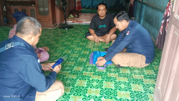 Pendampingan Survei lapangan Pemutakhiran data pemilih berkelanjutan oleh KPU kota samarinda.