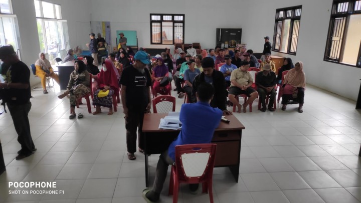 Pembagian Kartu SSN,  3 kelurahan, Makroman, Pulau atas, dan Sindang Sari.