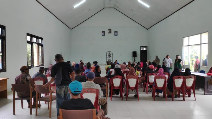 Pembagian Kartu SSN,  3 kelurahan, Makroman, Pulau atas, dan Sindang Sari.