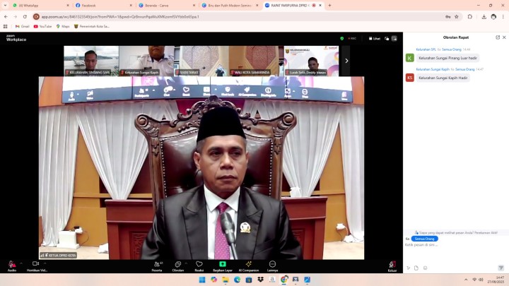 Rapat Paripurna DPRD Kota Samarinda Masa Persidangan II Tahun 2025