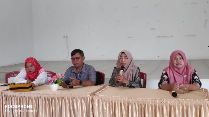 Pertemuan kader IMT PKK,Kelurahan dan Kecamatan di kelurahan Sindang sari.