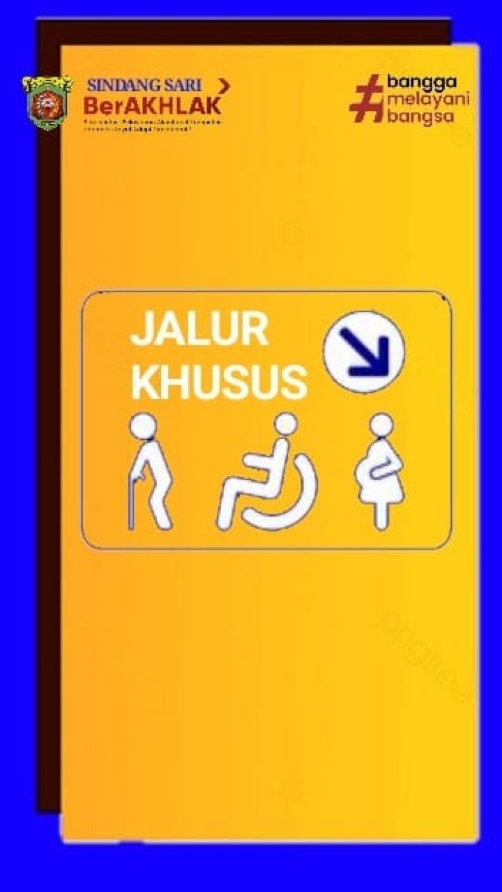 Pemberitahuan akses untuk Pelayanan warga Disabilitas
