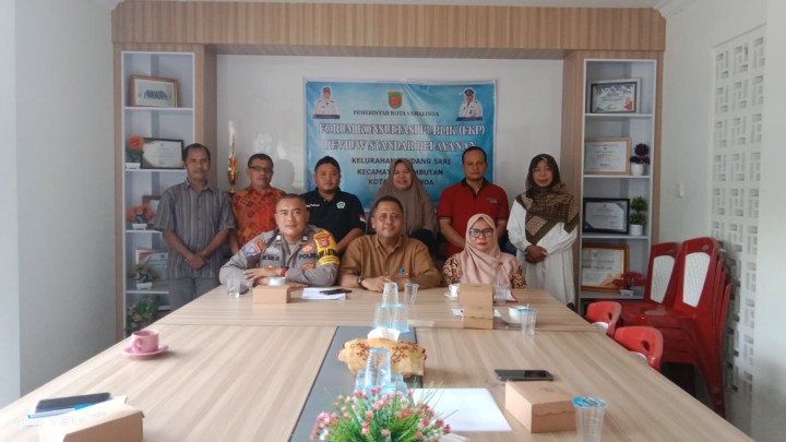 Rapat Forum konsultasi publik ( FKP ) REVIEW STANDAR PELAYANAN 2025.