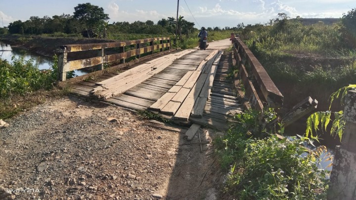 Monitoring Jembatan dan Cek Fisik Pengerjaan Jembatan Sungai Manggis