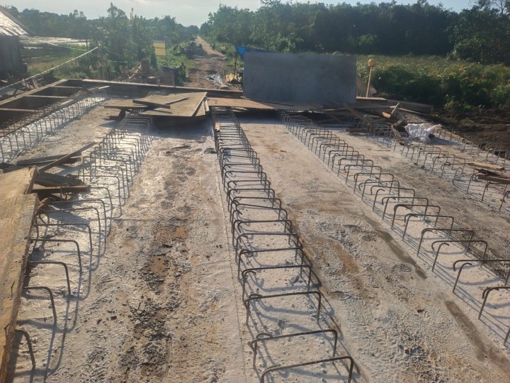 Monitoring Jembatan dan Cek Fisik Pengerjaan Jembatan Sungai Manggis