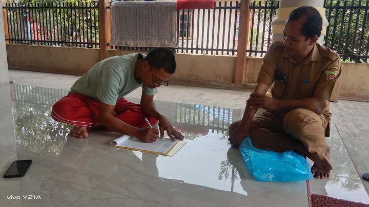 Monitoring Pendataan yang mempunyai Rumah Sarang walet di RT. 1 dan RT.7 . RT.3
