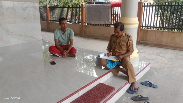 Monitoring Pendataan yang mempunyai Rumah Sarang walet di RT. 1 dan RT.7 . RT.3
