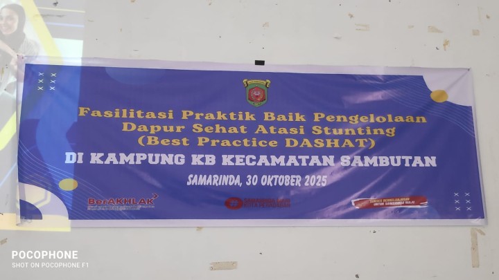 Kegiatan FASILITASI PRAKTIK BAIK PENGELOLAAN DAPUR SEHAT ATASI STUNTING.
