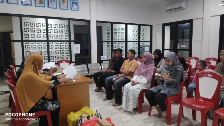 Penyuluhan kepada peserta calon MTQ Tingkat Kelurahan.