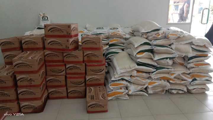 Menerima penyaluran Cadangan Beras pemerintah untuk bantuan pangan tahun 2025.  Oleh Buloq.