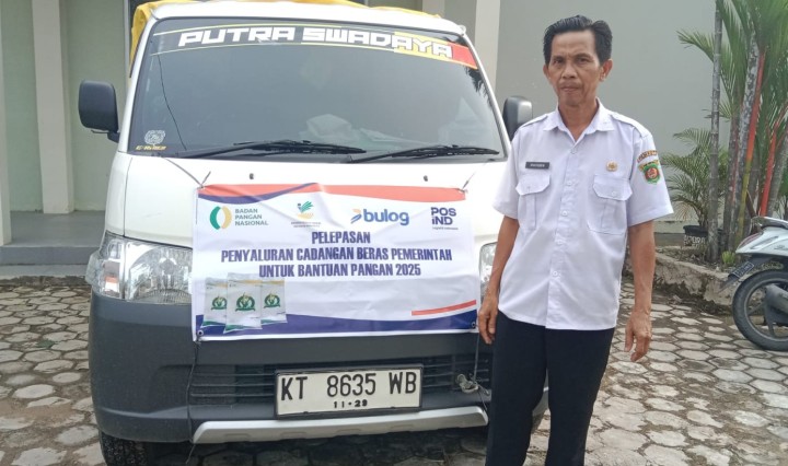 Menerima penyaluran Cadangan Beras pemerintah untuk bantuan pangan tahun 2025.  Oleh Buloq.