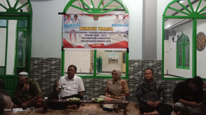 Rembuk Warga Pra_Musrenbang Perencanaan Pembangunan Tahun 2026/2027 di RT 6 dan RT 4 Kelurahan Sindang Sari.
