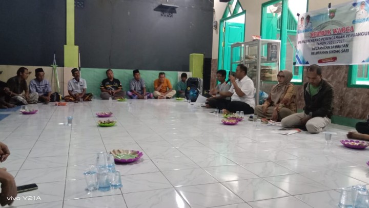 Rembuk Warga Pra_Musrenbang Perencanaan Pembangunan Tahun 2026/2027 di RT 6 dan RT 4 Kelurahan Sindang Sari.