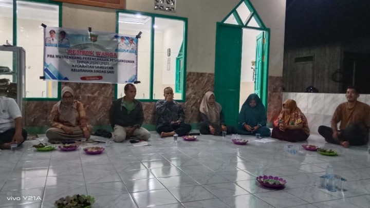 Rembuk Warga Pra_Musrenbang Perencanaan Pembangunan Tahun 2026/2027 di RT 6 dan RT 4 Kelurahan Sindang Sari.