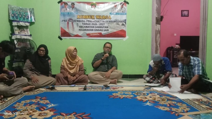 Kegiatan Rembug Warga RT.8 dan RT.9 Kelurahan Sindang Sari. Th anggaran 2026/2027.