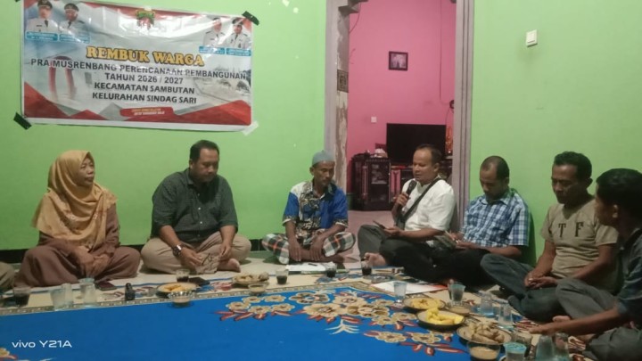 Kegiatan Rembug Warga RT.8 dan RT.9 Kelurahan Sindang Sari. Th anggaran 2026/2027.