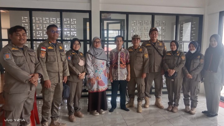 Monitoring Kegiatan Kunjungan Satpol PP Kecamatan Sambutan.