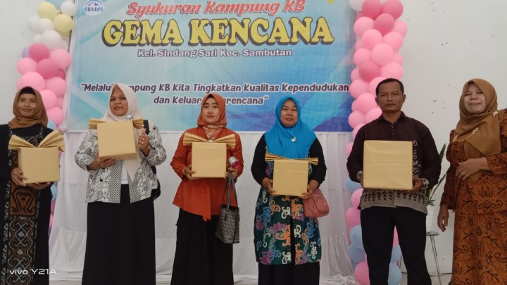 Syukuran Kampung KB GEMA KENCANA Kelurahan Sindang Sari.