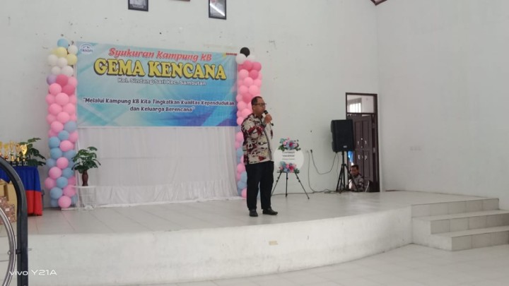 Syukuran Kampung KB GEMA KENCANA Kelurahan Sindang Sari.