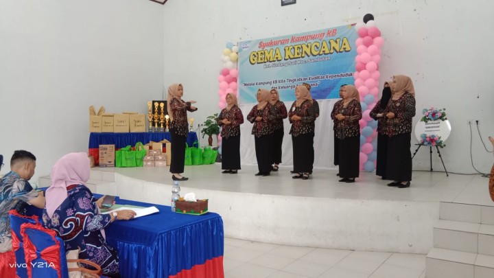 Syukuran Kampung KB GEMA KENCANA Kelurahan Sindang Sari.