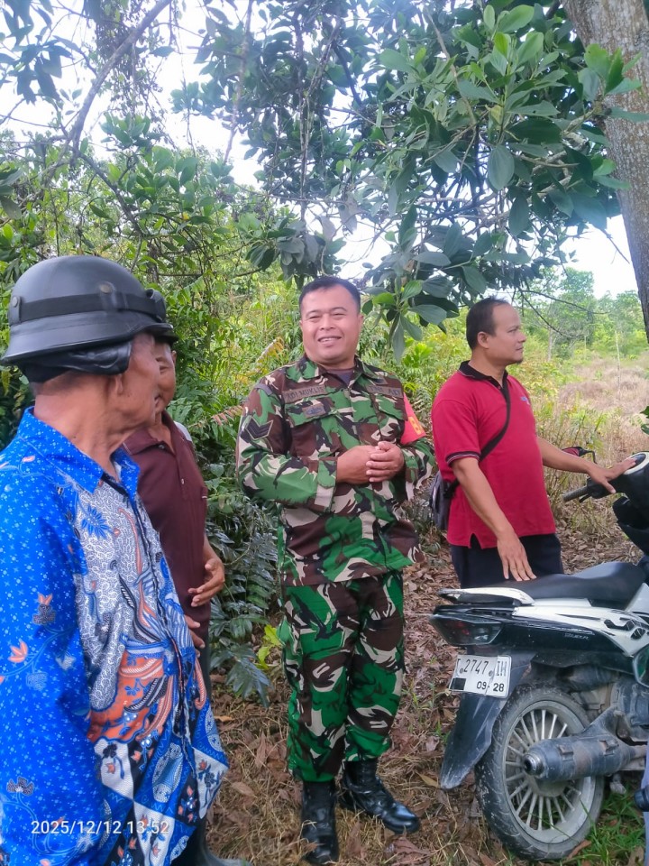 kegiatan peninjauan lahan di daerah sungai manggis