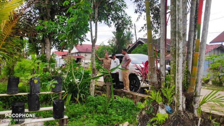 Peninjauan/ pengukuran ulang dari tim koperasi merah putih di kelurahan Sindang Sari.