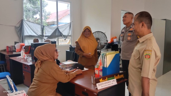 Monitoring dan silahturahmi ke Sekolah SD Negeri 013 Sindang Sari