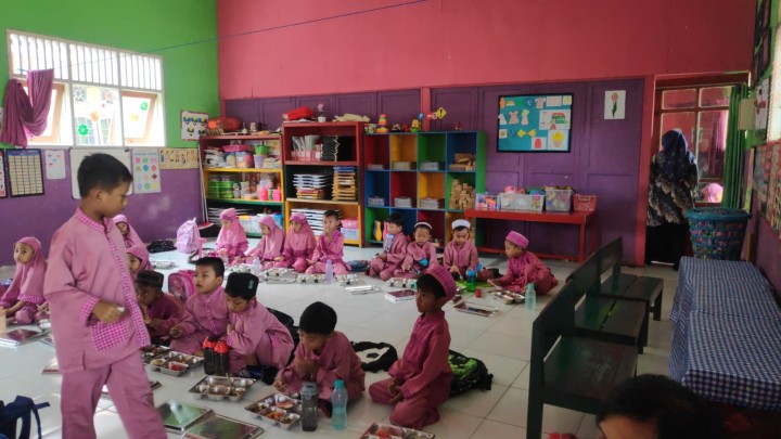 Kegiatan Uji Coba Program Makan Bergizi Gratis (MBG) di TK DAHLIA