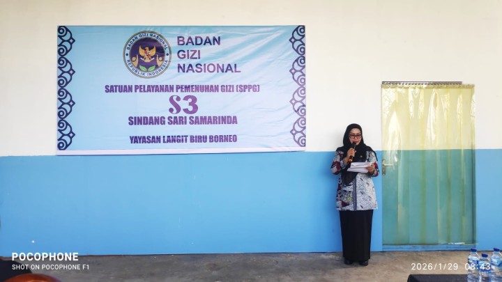 Launching Makan Bergizi Gratis (MBG) yang di laksanakan di dapur MBG