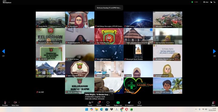 Sosialisasi Verifikasi Sistem E-logbook. Via Daring (Zoom meeting)