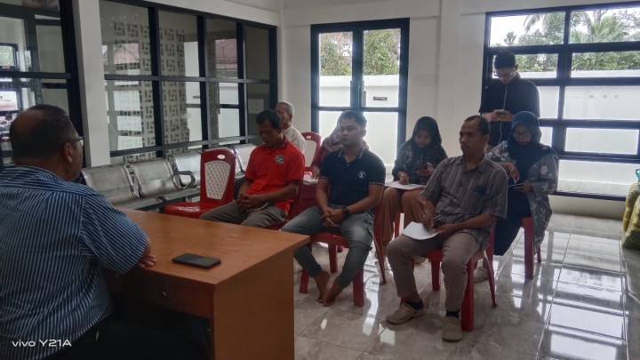 Rapat Koordinasi Inspektorat bersama Pokmas di Kelurahan Sindang Sari.