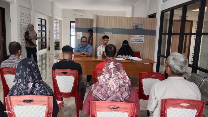 Rapat Koordinasi Inspektorat bersama Pokmas di Kelurahan Sindang Sari.